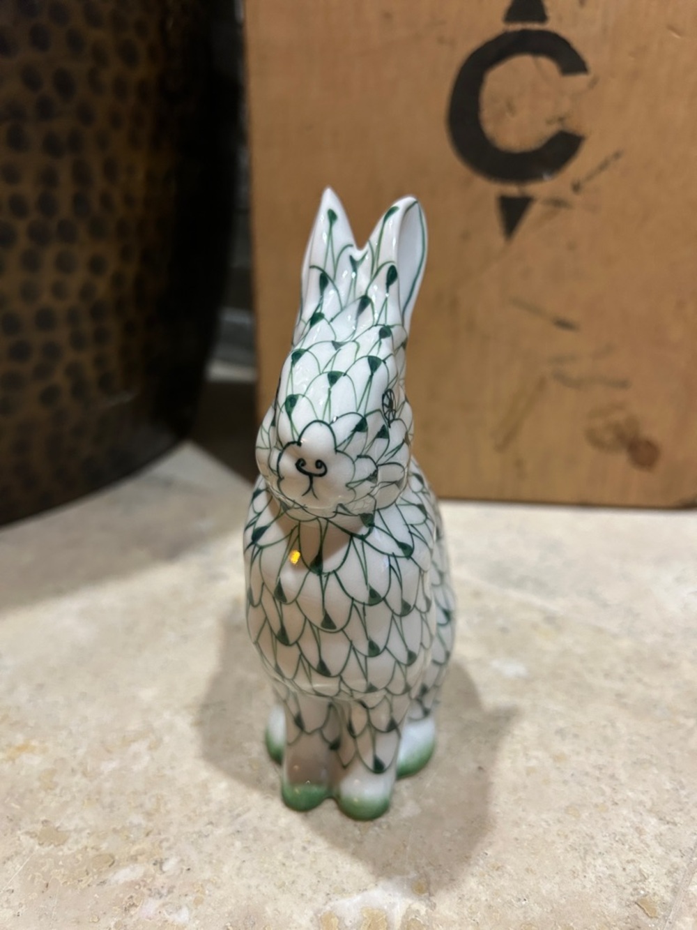 Vintage Andrea by Sadek Handpainted Porcelain Rabbit Figurine - Picture 2 of 8